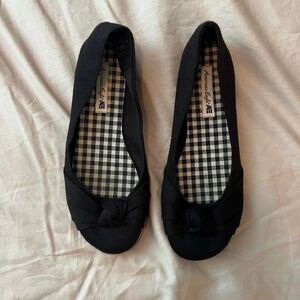 American Eagle Outfitters Women's Black Ballet-shoes